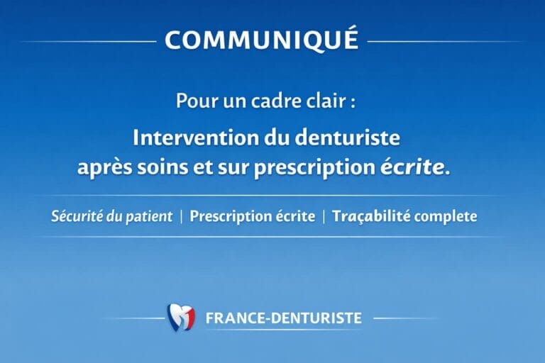 Communique exercice du denturiste